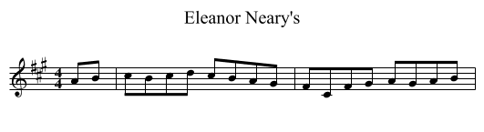 Eleanor Neary's - staff notation