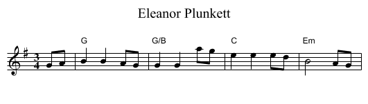 Eleanor Plunkett - staff notation