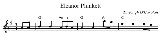 Eleanor Plunkett - staff notation