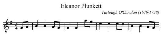 Eleanor Plunkett - staff notation