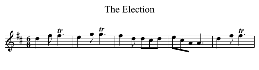 Election, The - staff notation