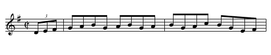 Elephant Hornpipe - staff notation