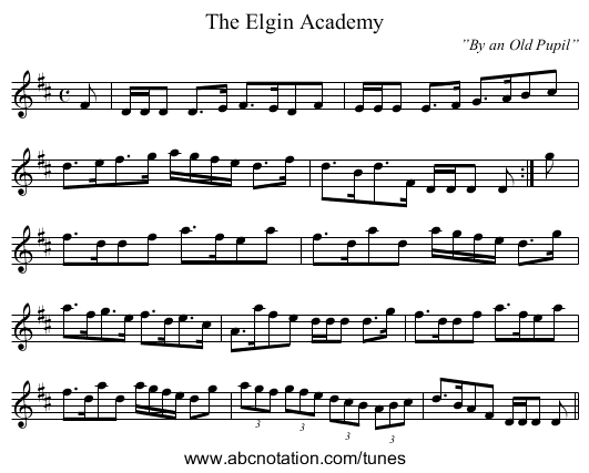 Elgin Academy, The - staff notation