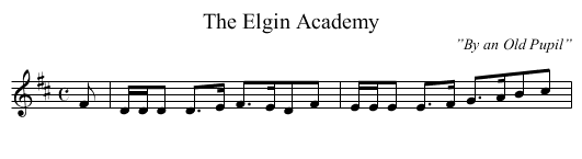 Elgin Academy, The - staff notation