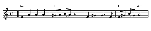 Eli Ata - staff notation
