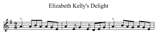 Elizabeth Kelly's Delight - staff notation
