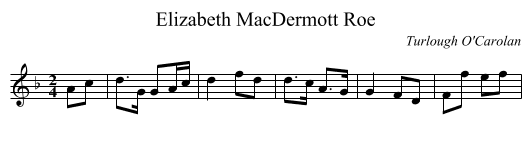 Elizabeth MacDermott Roe - staff notation