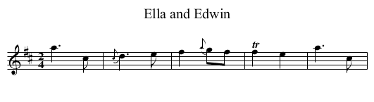 Ella and Edwin - staff notation