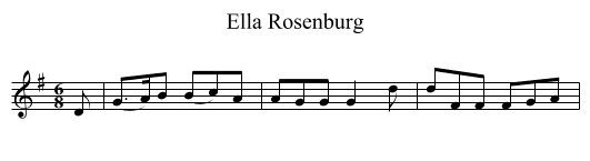 Ella Rosenburg - staff notation