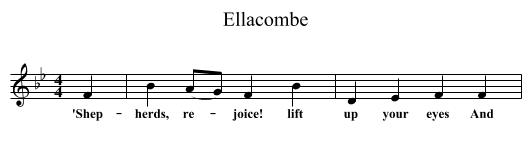 Ellacombe - staff notation