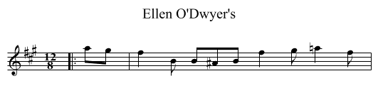 Ellen O'Dwyer's - staff notation