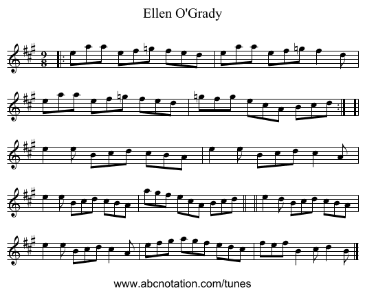 Ellen O'Grady - staff notation