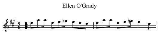 Ellen O'Grady - staff notation