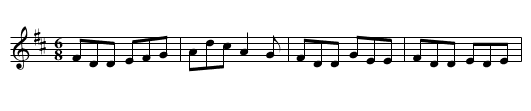 Ellen O'Leary's Jig - staff notation