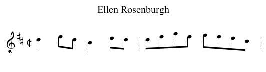 Ellen Rosenburgh - staff notation