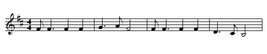Ellen Vannin - staff notation