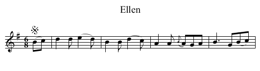 Ellen - staff notation