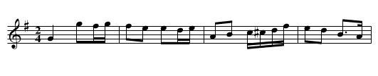 Ellen's Delight - staff notation