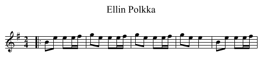 Ellin Polkka - staff notation