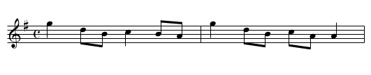 Elliot's Favourite - staff notation