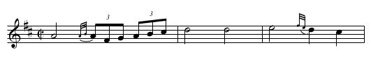 Ellsworth Funeral Dirge - staff notation