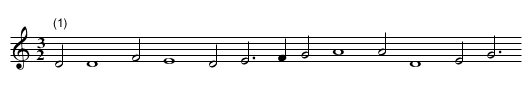 Elselein - staff notation