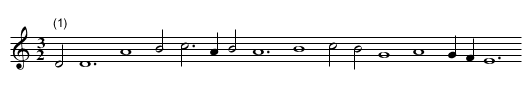 Elselein - staff notation