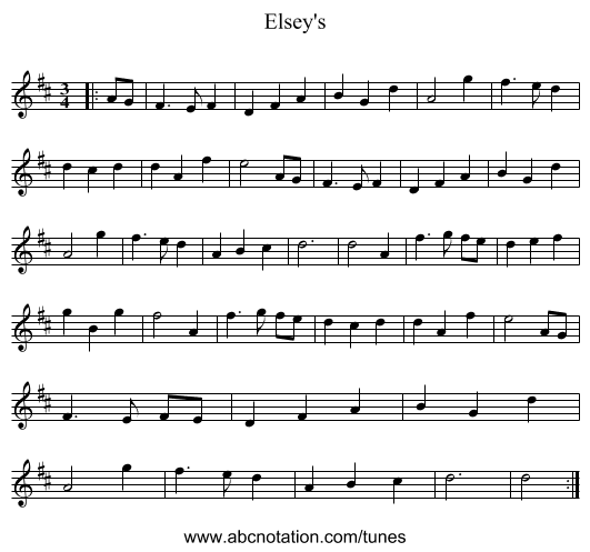 Elsey's - staff notation