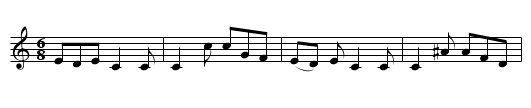 Elsie Marley - staff notation