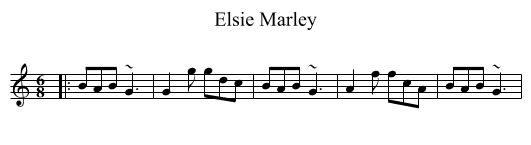 Elsie Marley - staff notation