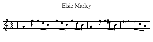 Elsie Marley - staff notation