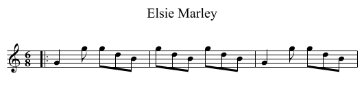 Elsie Marley - staff notation