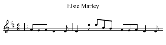 Elsie Marley - staff notation