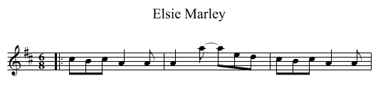 Elsie Marley - staff notation