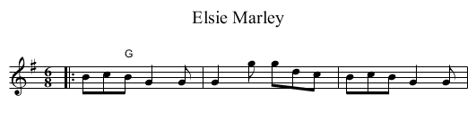 Elsie Marley - staff notation