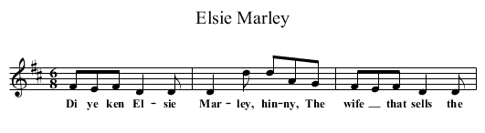 Elsie Marley - staff notation