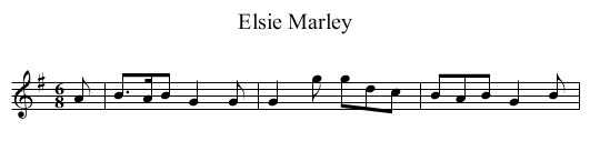 Elsie Marley - staff notation