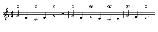 Elvira Madigan - staff notation