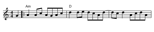 Elzic's Farewell - staff notation
