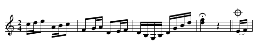 Emelina Polka - staff notation