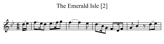 Emerald Isle [2], The - staff notation