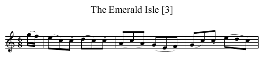 Emerald Isle [3], The - staff notation