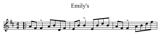 Emily's - staff notation