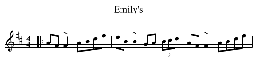 Emily's - staff notation