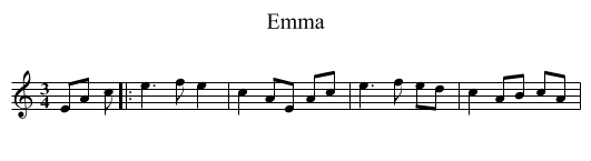 Emma - staff notation