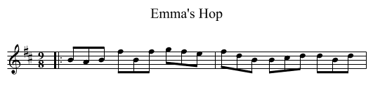 Emma's Hop - staff notation