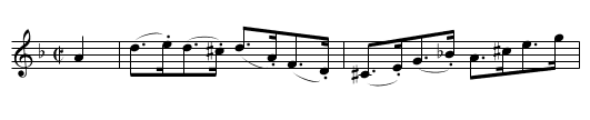 Empress Clog - staff notation