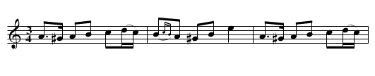 En liten polska - staff notation