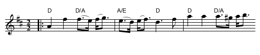 En, to og tri (reinlander) - staff notation