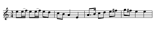 Ena tocka d&auml;ka - staff notation